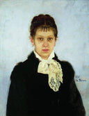 V.A. Repina by Ilya Repin — female oil painting wall art, Realism