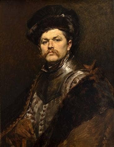 Portrait of a nobleman by Vaclav Brozik — hand-painted portrait oil painting reproduction on canvas