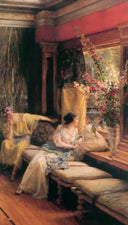 Vain Courtship by Sir Lawrence Alma-Tadema — female oil painting wall art, Romanticism