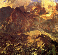 Val D'Aosta, Purtud by John Singer Sargent — hand-painted botanical oil painting reproduction on canvas
