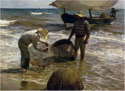 Valencian fisherman in hallway