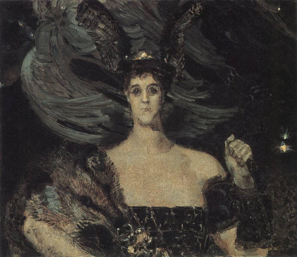 Valkyr by Mikhail Vrubel — hand-painted portrait oil painting reproduction on canvas