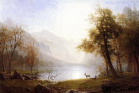 Valley in Kings Canyon by Albert Bierstadt — hand-painted botanical oil painting reproduction on canvas