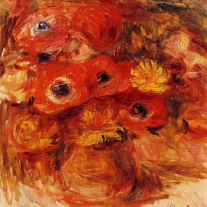 Vase of Anemones by Pierre-Auguste Renoir — Oil Painting Reproduction