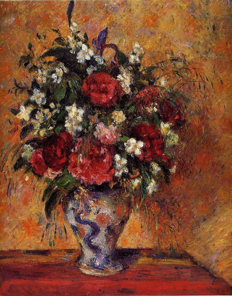 Vase of Flowers - Camille Pissarro