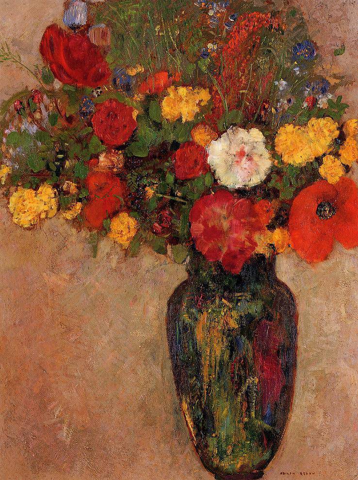 Vase of Flowers - Odilon Redon