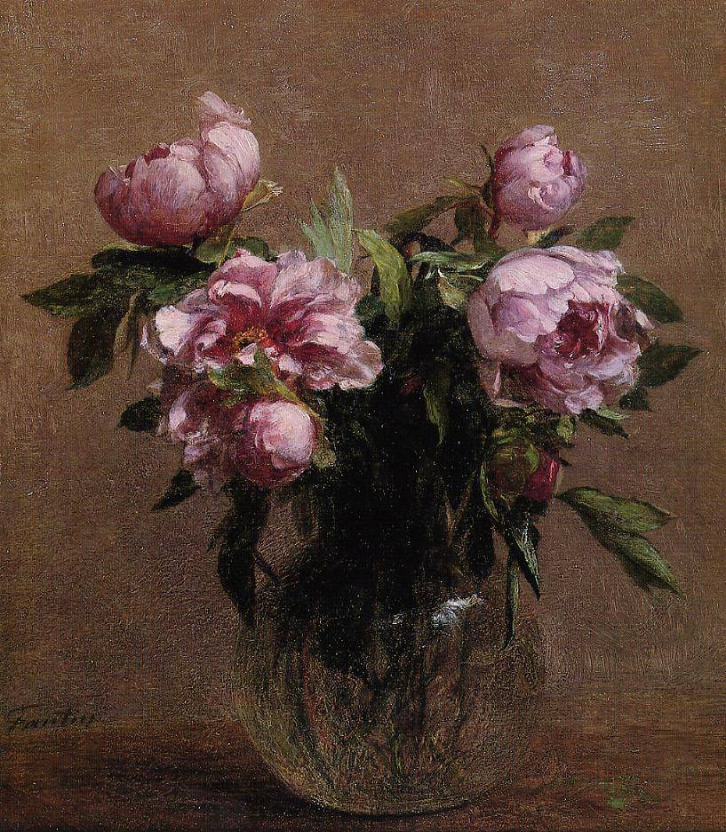 Vase of Peonies - Henri Fantin-Latour