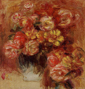 Vase of Roses - Pierre-Auguste Renoir