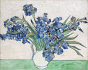 Vase with Irises by Vincent van Gogh — hand-painted botanical oil painting reproduction on canvas