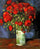Vase with Red Poppies in dining room
