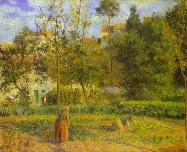 Vegetable Garden at Hermitage near Pontoise - Camille Pissarro