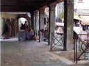 Venetian Market Scene by Julius LeBlanc Stewart — group oil painting wall art, Realism