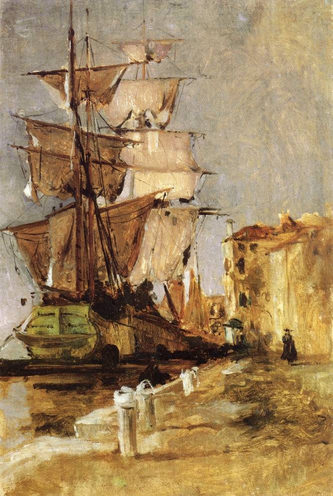 Venetian Sailing Vessel - John Henry Twachtman