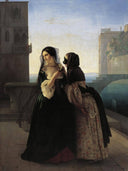 Vengeance is Sworn by Francesco Hayez — hand-painted portrait oil painting reproduction on canvas