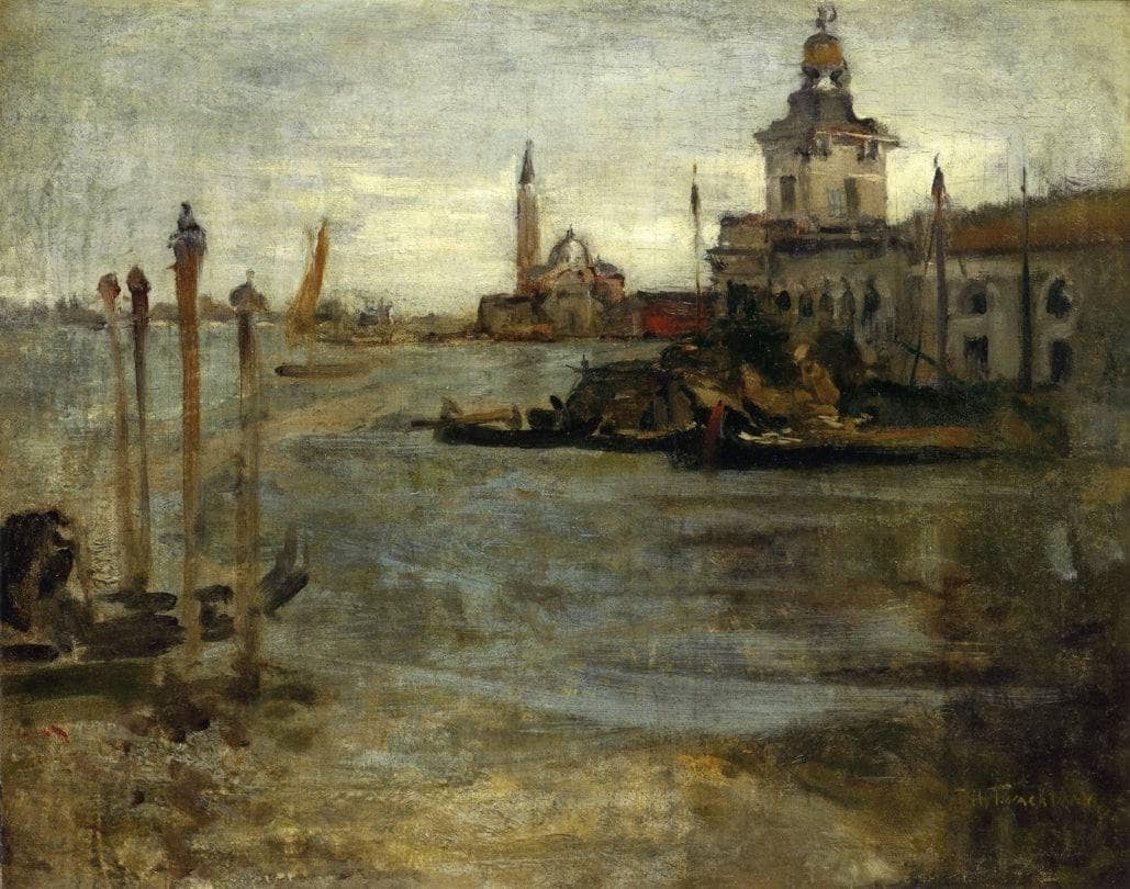 Venice by John Henry Twachtman — hand-painted landscape oil painting reproduction on canvas