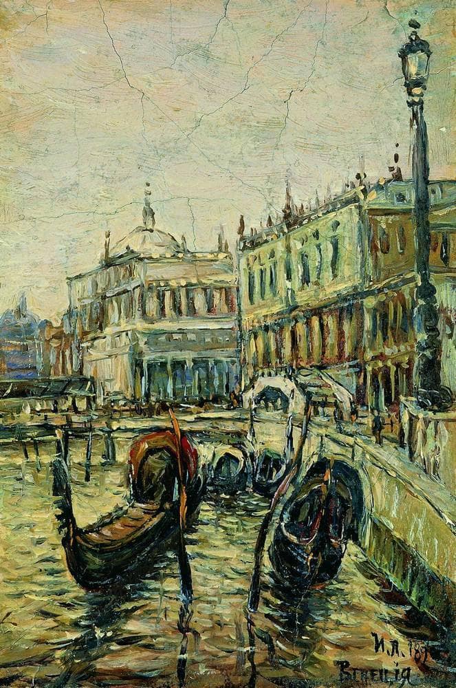 Venice by Isaac Levitan — hand-painted cultural oil painting reproduction on canvas