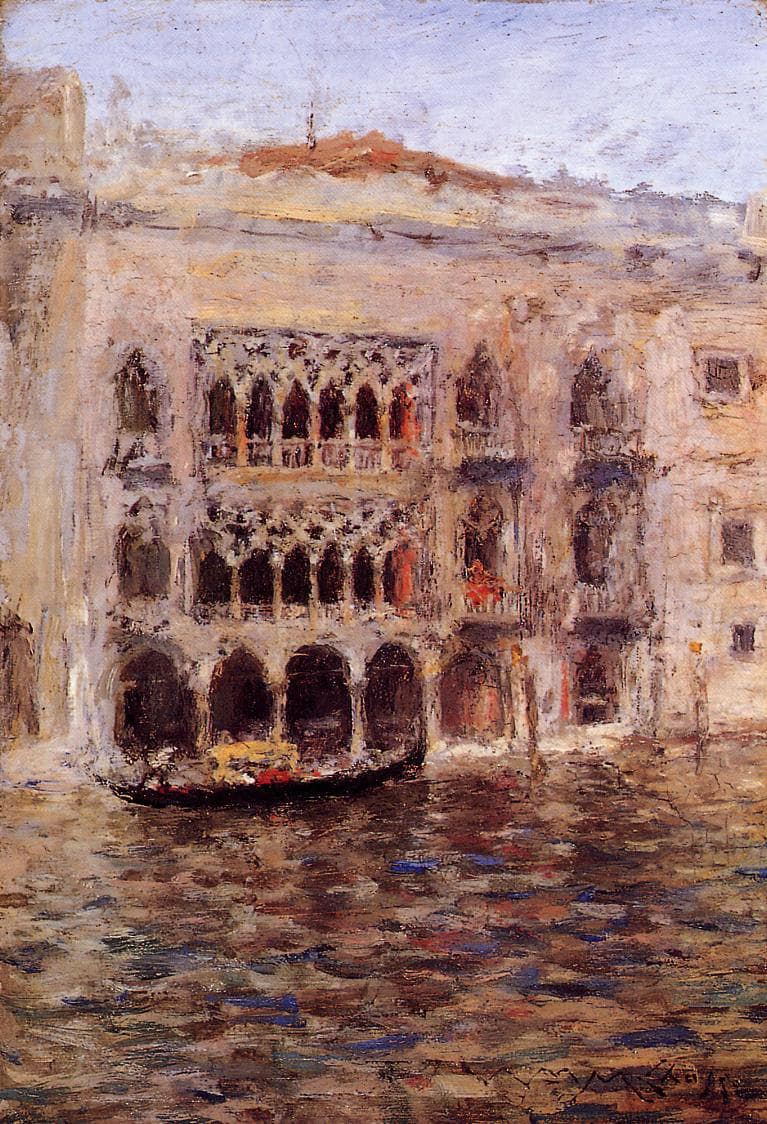 Venice by William Merritt Chase — hand-painted architectural oil painting reproduction on canvas