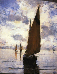 Venice (Becalmed) by Joseph DeCamp — hand-painted landscape oil painting reproduction on canvas