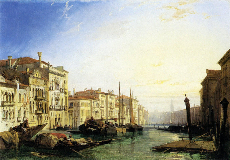 Venice Grand Canal, Sunset on gallery wrap