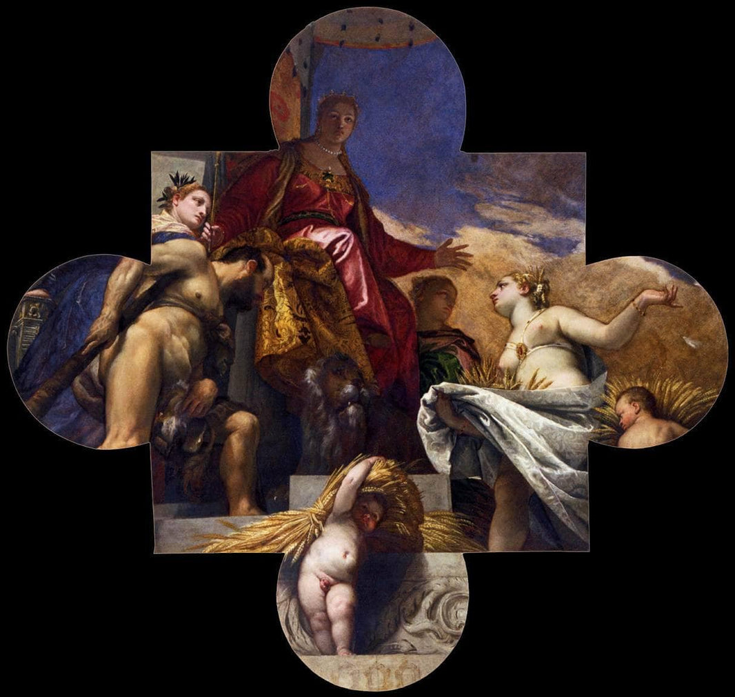 Venice, Hercules, and Ceres by Paolo Veronese — hand-painted abstract oil painting reproduction on canvas