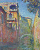 Venice, Rio de Santa Salute by Claude Monet — hand-painted architectural oil painting reproduction on canvas