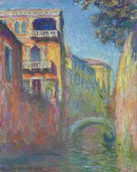 Venice, Rio de Santa Salute by Claude Monet — hand-painted architectural oil painting reproduction on canvas