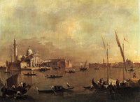Venice: San Giorgio Maggiore by Francesco Guardi — hand-painted architectural oil painting reproduction on canvas