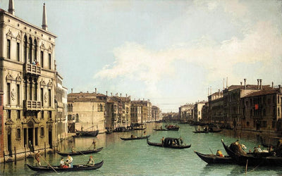 Venice: The Grand Canal, Looking North East from Palazzo Balbi to the Rialto Bridge in master bedroom