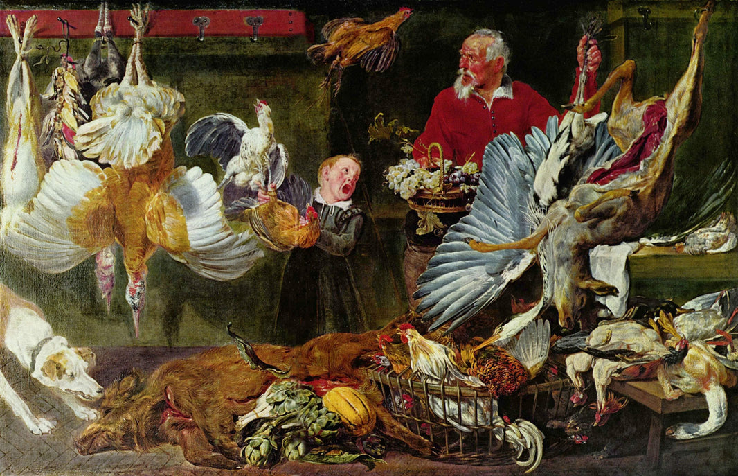 Venison dealers by Frans Snyders — hand-painted cultural oil painting reproduction on canvas