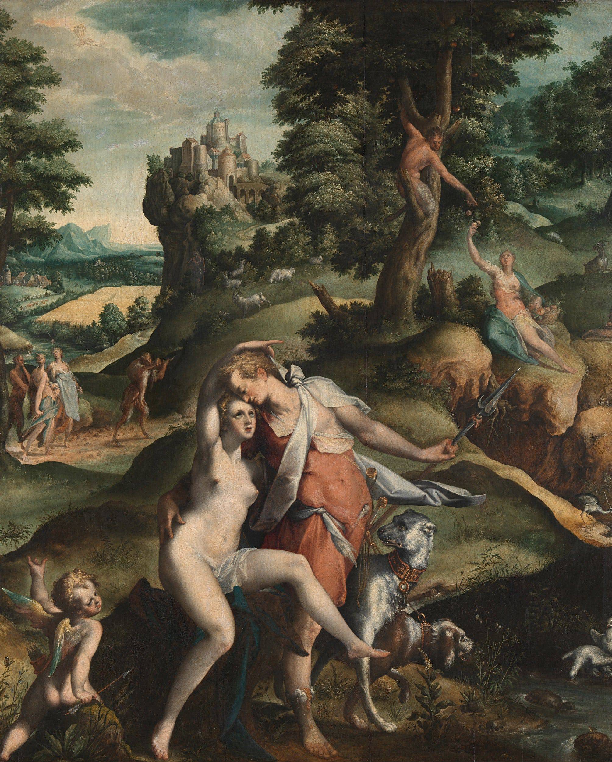 Venus and Adonis - Bartholomeus Spranger