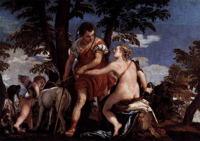 Venus and Adonis in home office