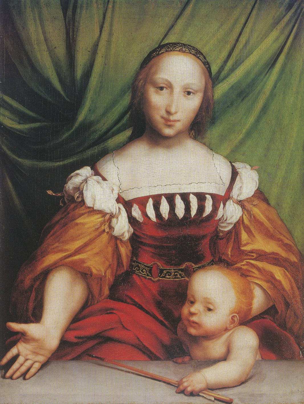 Venus and Amor by Hans Holbein the Younger — hand-painted cultural oil painting reproduction on canvas