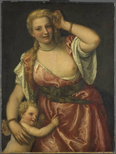 Venus and Amor in home office