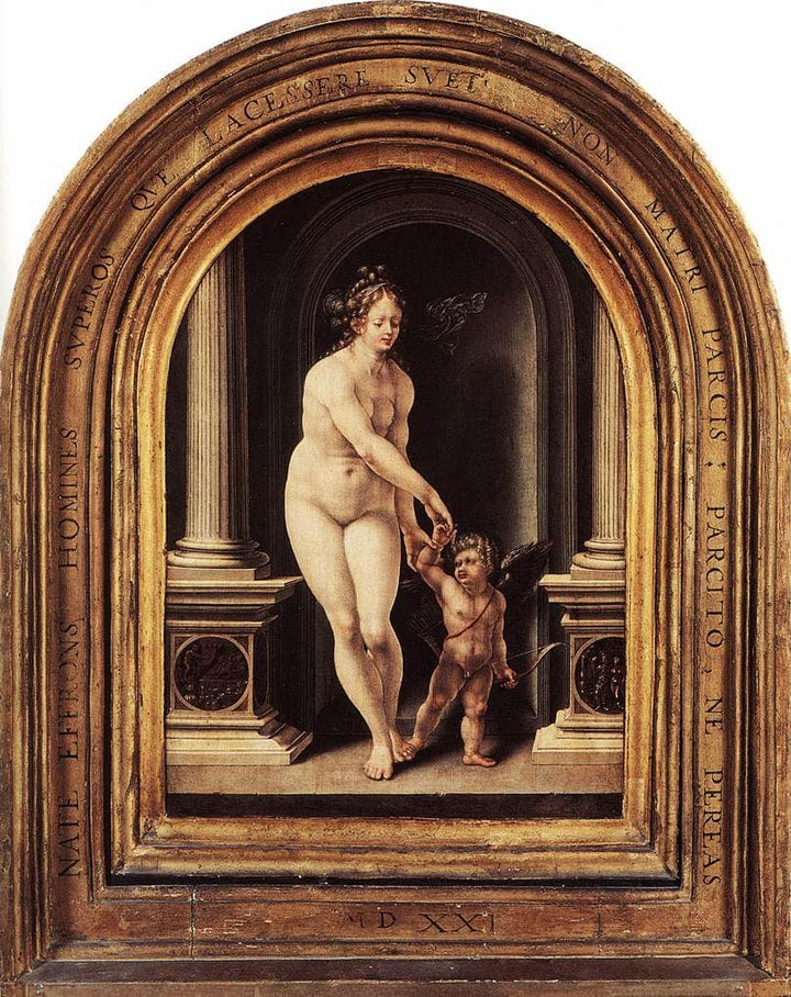Venus and Cupid by Mabuse — hand-painted cultural oil painting reproduction on canvas