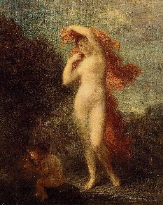 Venus and Cupid by Henri Fantin-Latour — hand-painted abstract oil painting reproduction on canvas