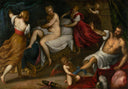 Venus and Mars by Palma il Giovane — female oil painting wall art, Mannerism Late Renaissance