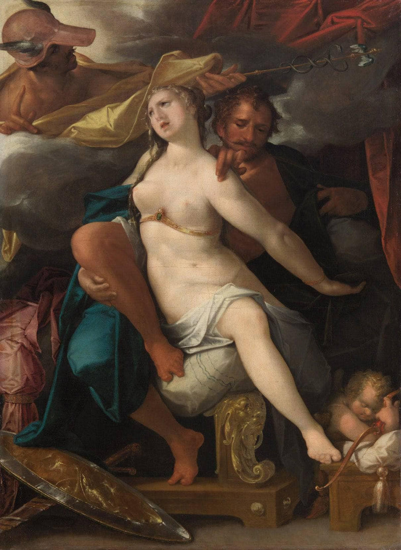 Venus and Mars warned by Mercury on gallery wrap