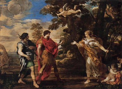 Venus Appearing to Aeneas as a Huntress by Pietro da Cortona — oil painting reproduction