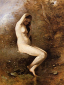Venus Bathing by Camille Corot — hand-painted cultural oil painting reproduction on canvas