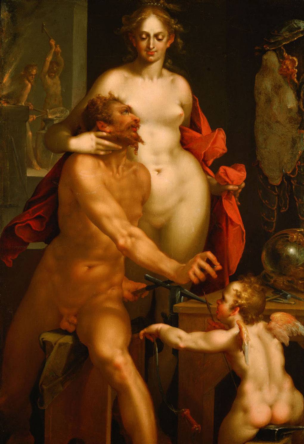 Venus in Vulcan's Forge - Bartholomeus Spranger