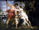 Venus and Adonis by Peter Paul Rubens — male oil painting wall art, Baroque