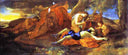 Venus Weeping over Adonis by Nicolas Poussin, forest oil painting wall art