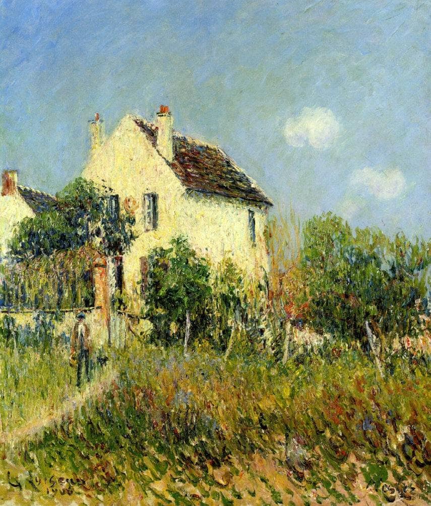 Veslez by Gustave Loiseau — hand-painted architectural oil painting reproduction on canvas
