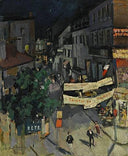 Vichy at Night by Konstantin Korovin — city oil painting wall art, Impressionism