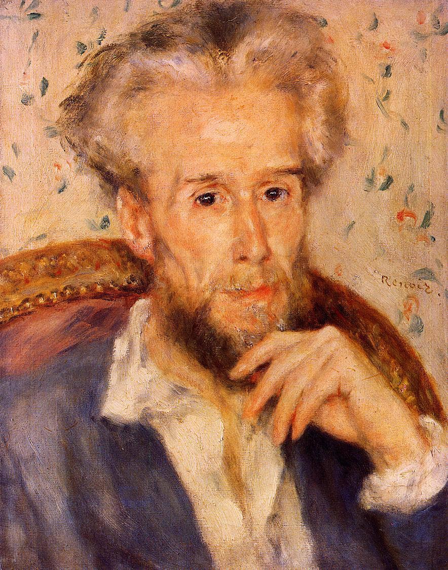 Victor Chocquet by Pierre-Auguste Renoir — hand-painted portrait oil painting reproduction on canvas