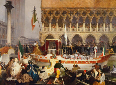 Victor Emmanuel II Entering Venice, 7 November 1866 in home office