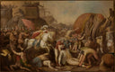 Victory Of Alexander the Great Over Poros, King Of India by PranciÅ¡kus SmugleviÄius — religious oil painting wall art, Neoclassicism