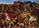 Victory of Joshua over the Amalekites by Nicolas Poussin — religion oil painting wall art