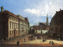 Vienna, the Lobkowitzplatz by Bernardo Bellotto — city oil painting wall art, Rococo