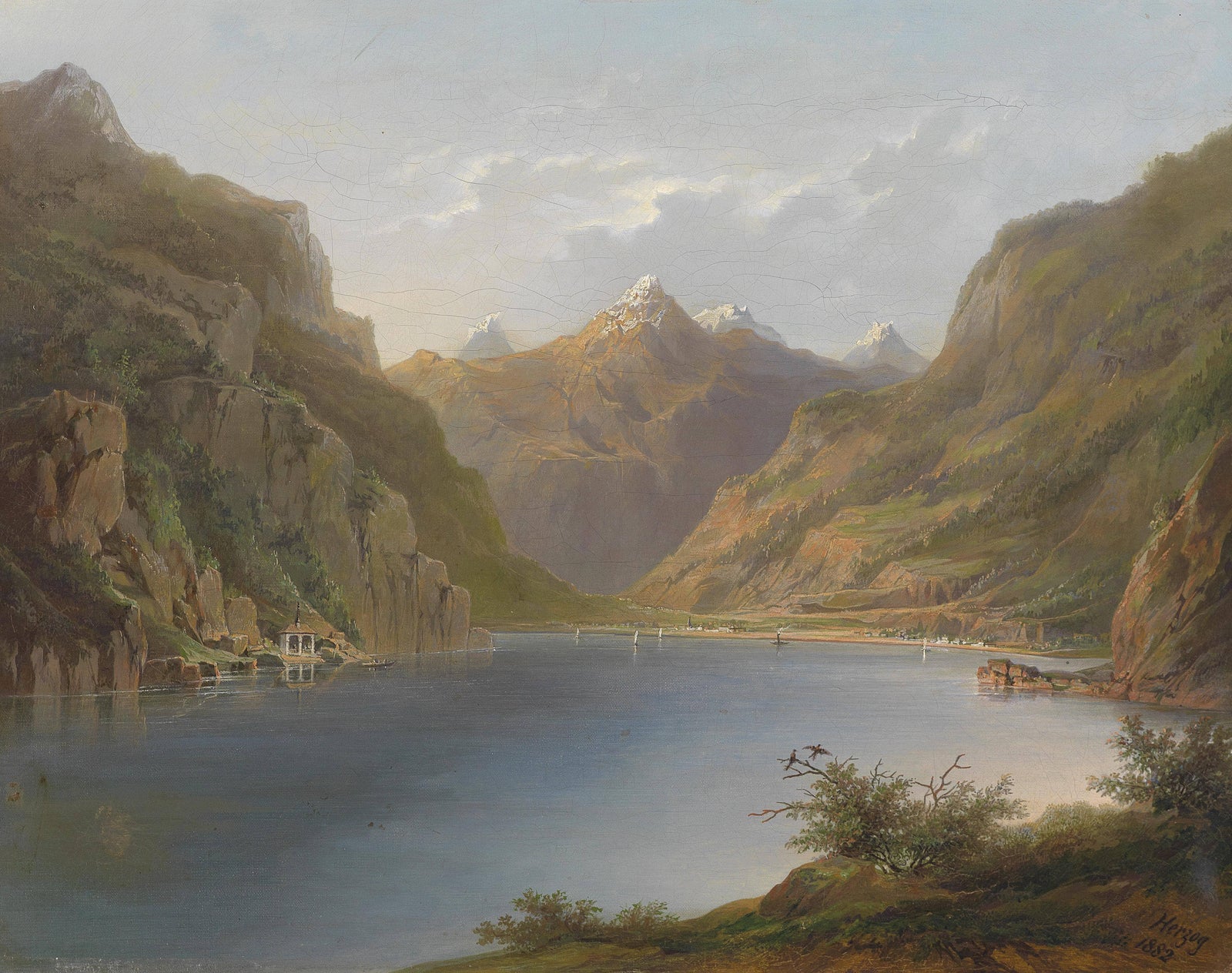 Vierwaldstättersee Mit Blick Auf Die Tellkapelle